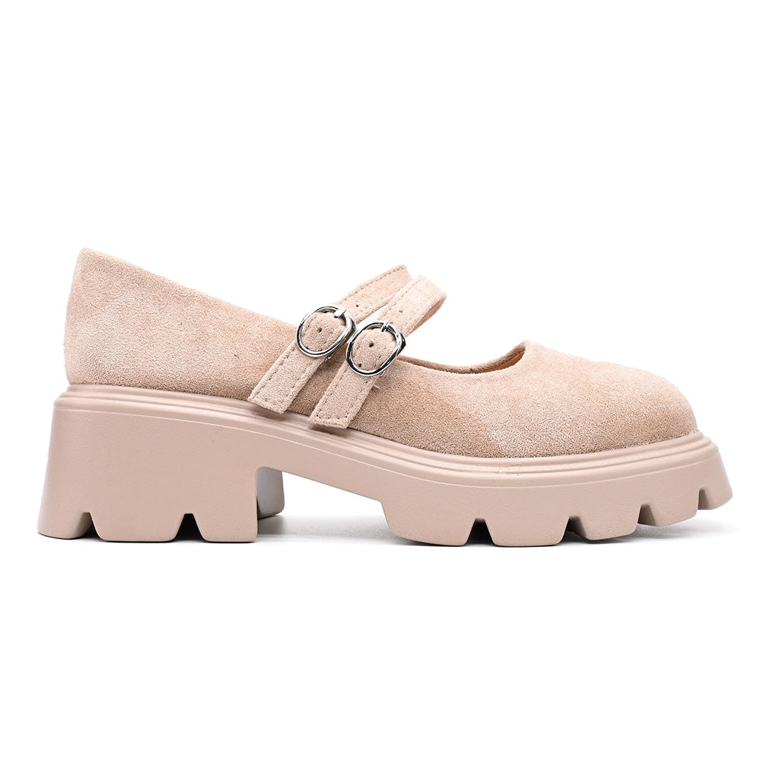Pantofi casual de dama,Din piele ecologica intoarsa,T-P1253, Roz Deschis