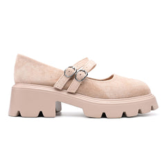 Pantofi casual de dama,Din piele ecologica intoarsa,T-P1253, Roz Deschis
