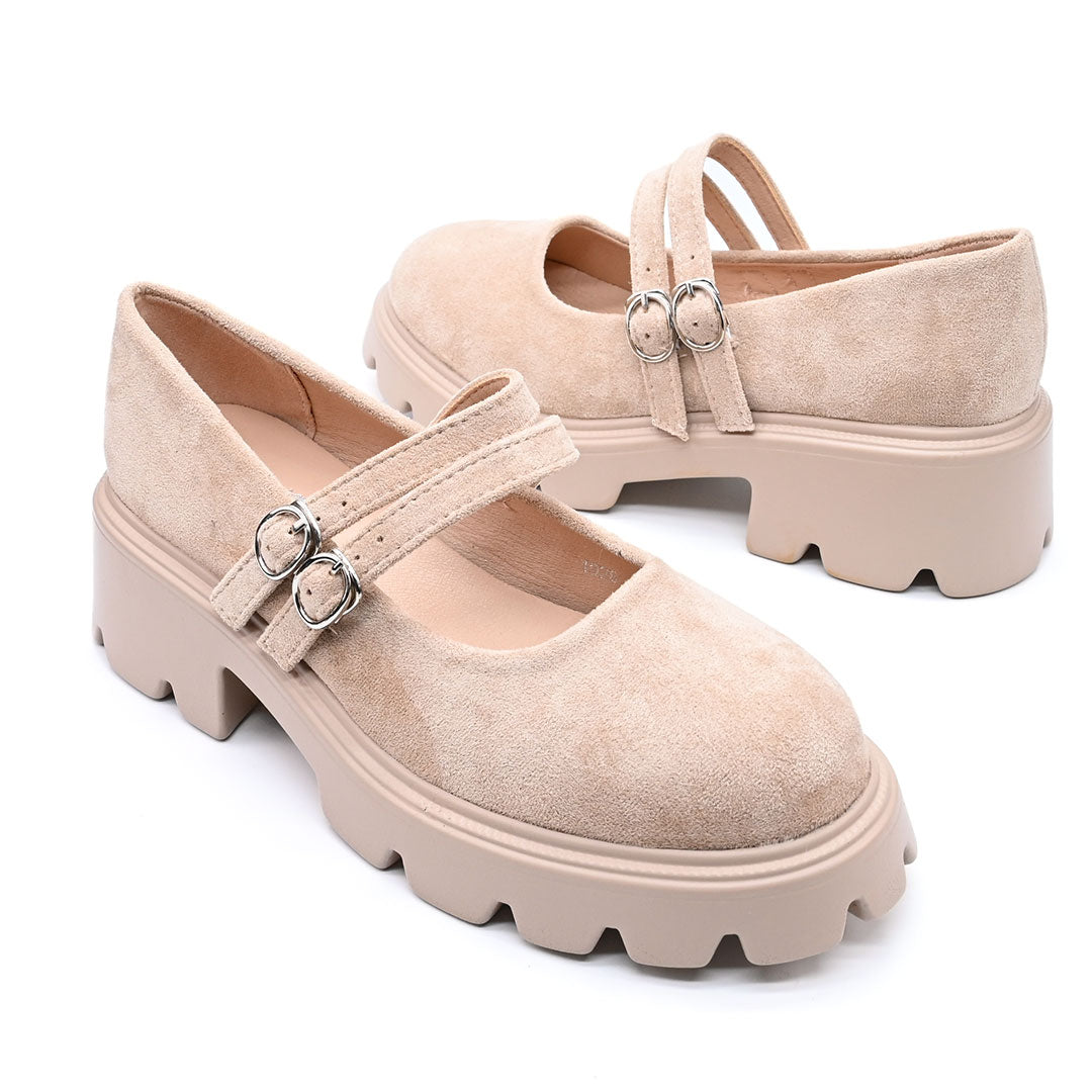 Pantofi casual de dama,Din piele ecologica intoarsa,T-P1253, Roz Deschis