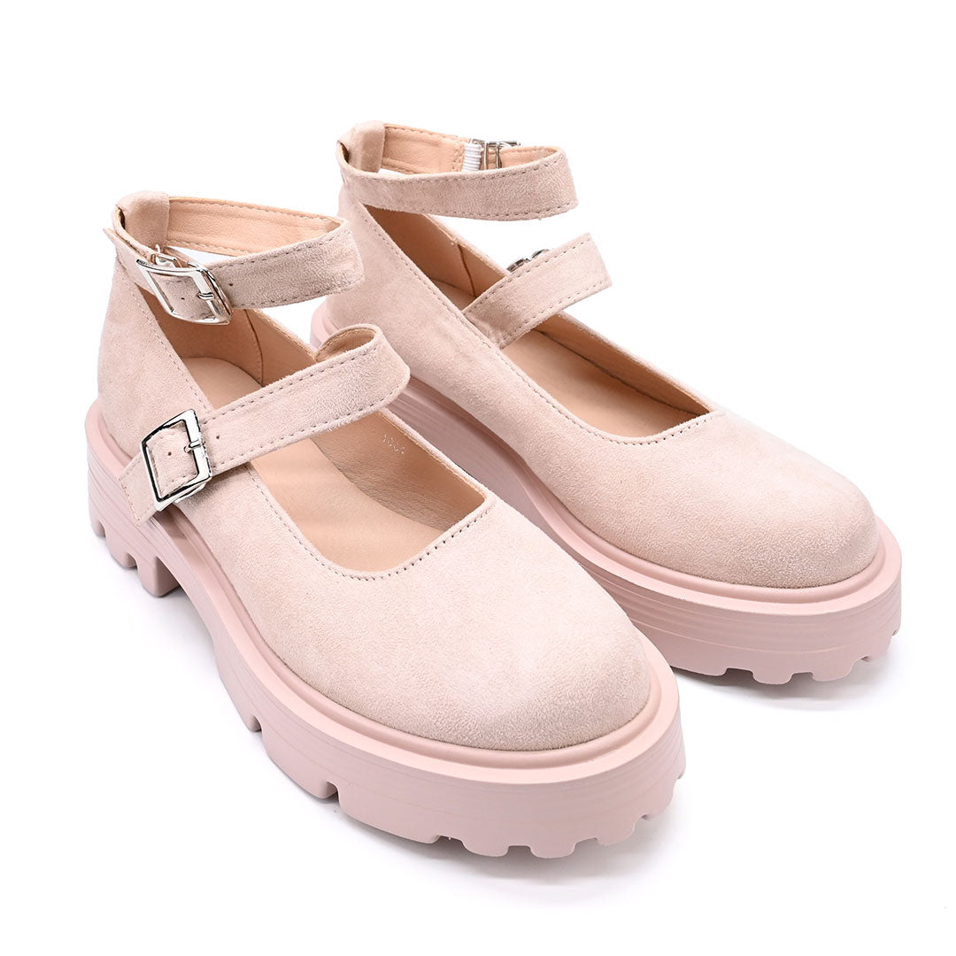 Pantofi casual de dama,Din piele ecologica,T-P1244,Bej