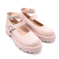 Pantofi casual de dama,Din piele ecologica,T-P1244,Bej