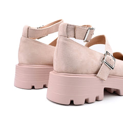 Pantofi casual de dama,Din piele ecologica,T-P1244,Bej