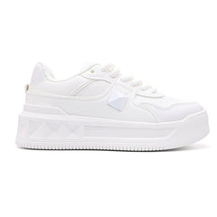 Pantofi Sport de dama,Din Piele ecologica,T-D1389,Alb